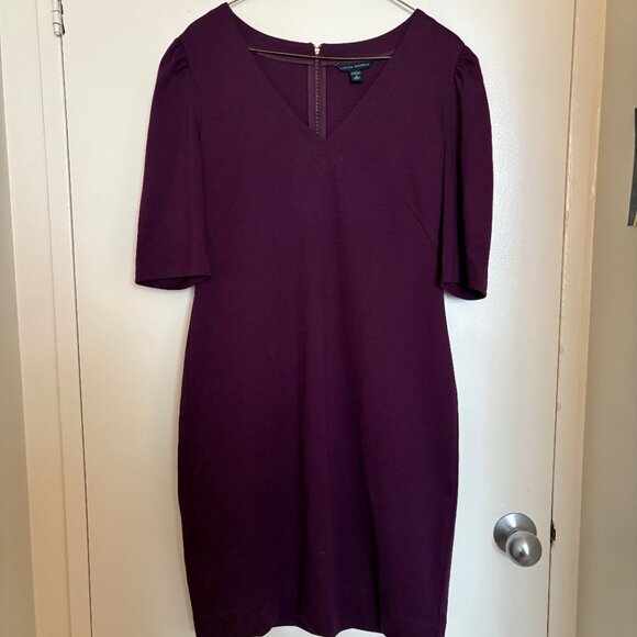 Burgundy Bodycon Midi Dress - Picture 1 of 2